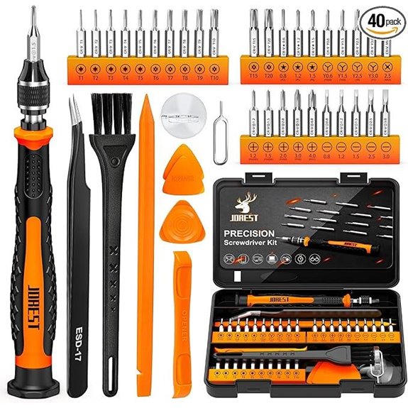 JOREST 40-Piece Precision Screwdriver Set for Electronics