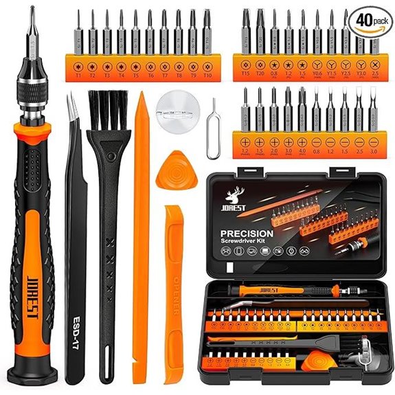 JOREST 40Pcs Precision Screwdriver Set for Electronics