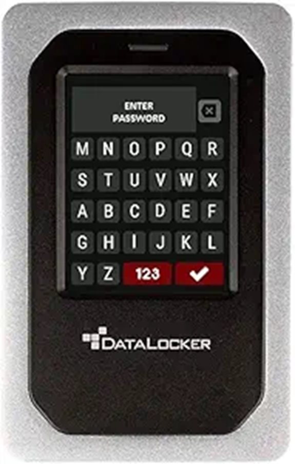 DataLocker 4TB Encrypted Portable SSD with Touchscreen