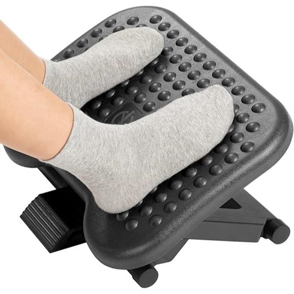 HUANUO Adjustable Desk Footrest with Massage and Tilt