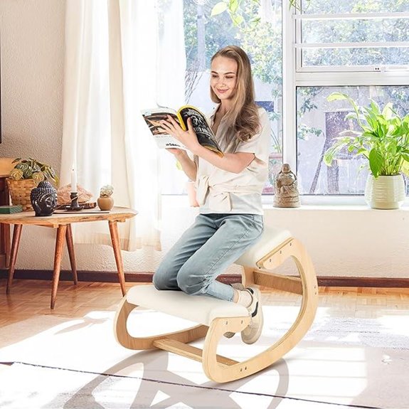 Giantex Ergonomic Kneeling Desk Chair with Cushion