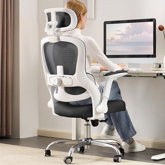 Ergonomic Office Chair with Lumbar Support and Headrest