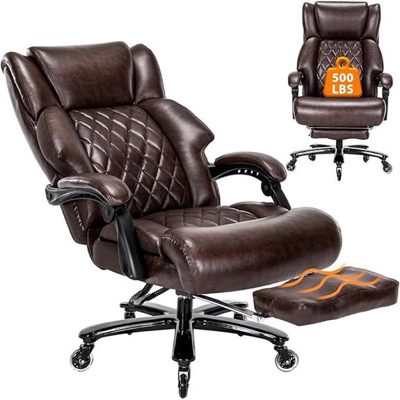 Big and Tall Ergonomic Office Chair with Foot Rest