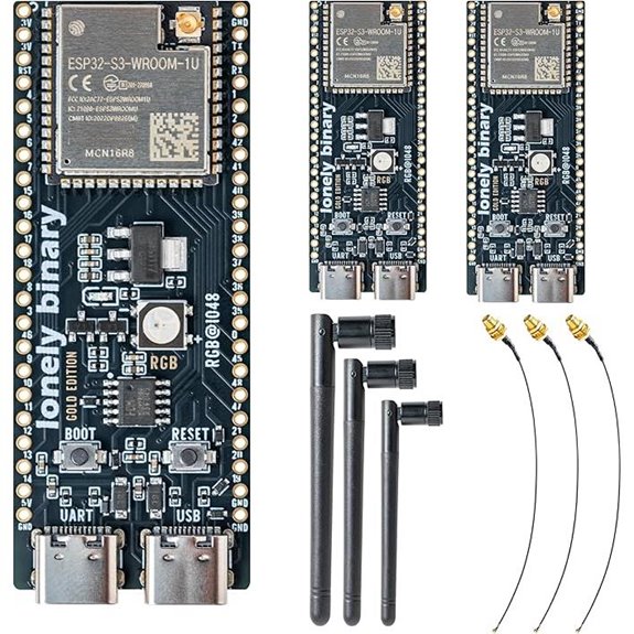 ESP32-S3 3-Pack Development Boards with Dual-C 16MB Flash