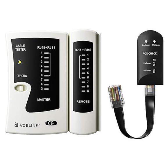 VCELINK Ethernet Cable Tester with PoE Detection