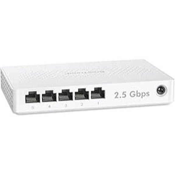 BrosTrend 5-Port 2.5Gb Ethernet Switch Fanless
