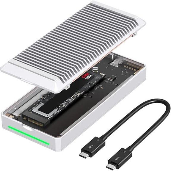 Qwiizlab Fanless NVMe Enclosure with Thunderbolt 5