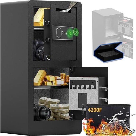 7.0 CuFt Fireproof Safe with Biometric Lock