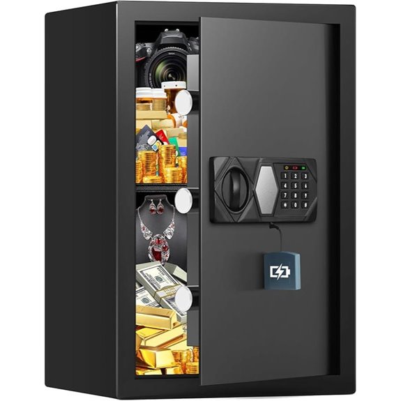 3.8 Cu Ft Fireproof Safe with Alarm and Keys