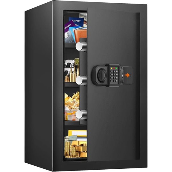 Large Fireproof Safe with Alarm and Anti-Theft Features