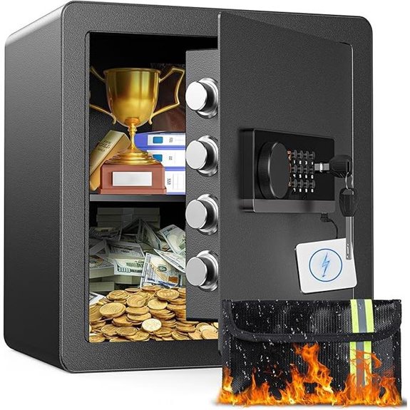 2.0 Cu Ft Fireproof Steel Home Safe with Digital Lock