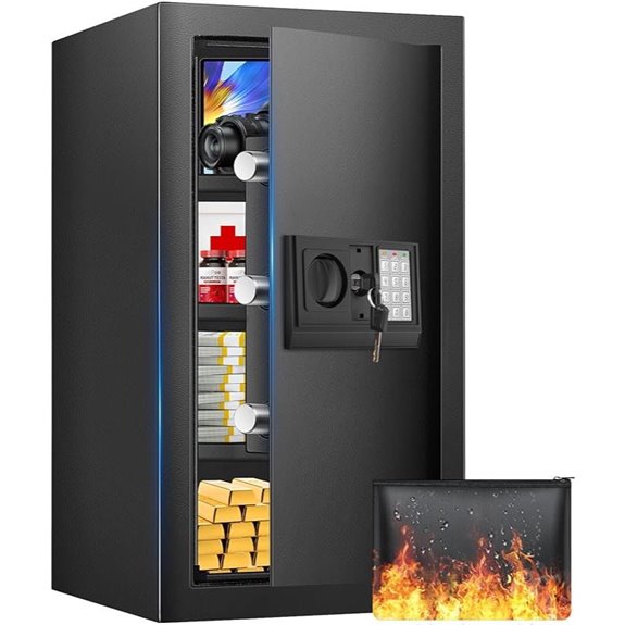 23.62-Inch Fireproof Waterproof Digital Safe with Lock