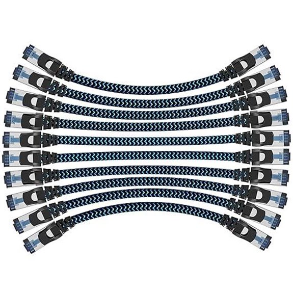 Cat8 Ethernet Cable 5ft 10-Pack High-Speed Braided