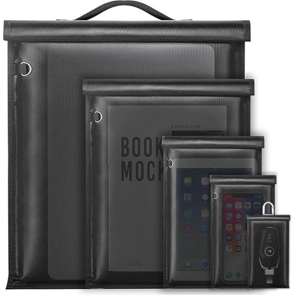 5 Pack Large Faraday Bags with Handle