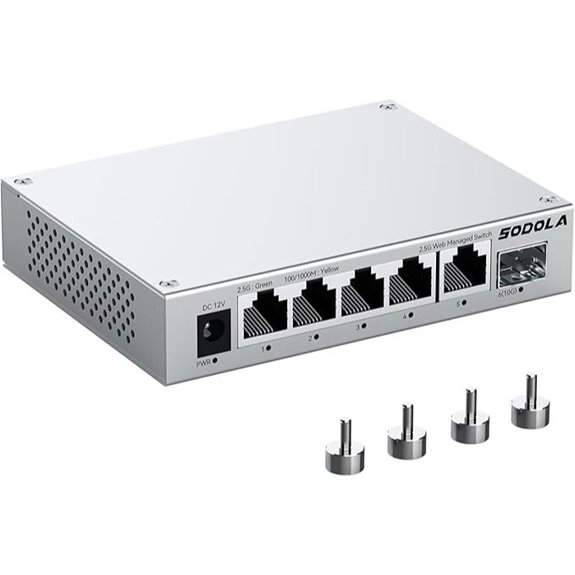 SODOLA 5-Port 2.5G Managed Network Switch