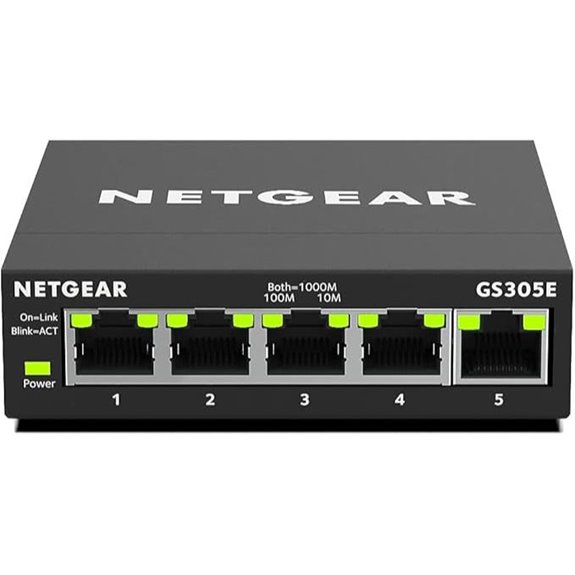 NETGEAR 5-Port Gigabit Ethernet Smart Managed Switch