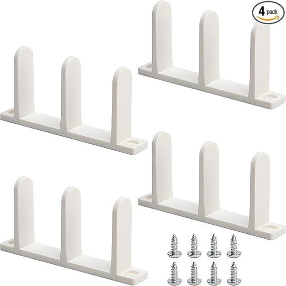 4 Pack ABS Closet Door Floor Guides