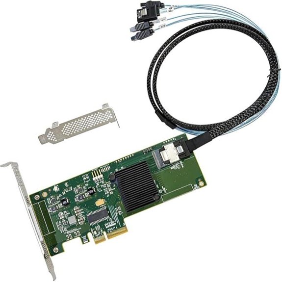 SAS HBA Card with 4-Port SATA Expansion