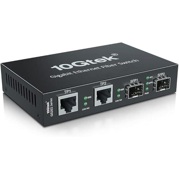 4-Port Gigabit Ethernet Fiber Switch with SFP Slots