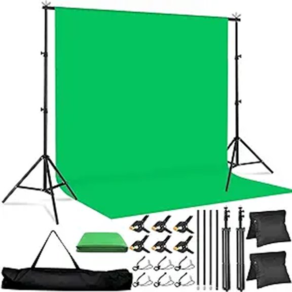 Green Screen Backdrop Kit with Tripod and Stand