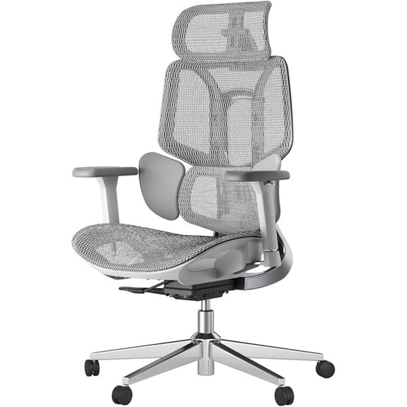 grey ergonomic office chair