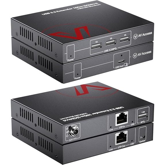 AV Access HDbaseT USB 3.2 Extender with 4 USB Ports