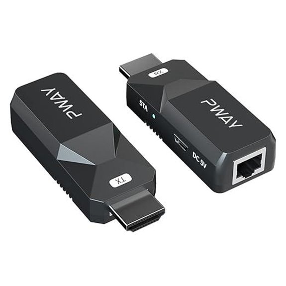 PWAY HDMI Extender 165ft Over Ethernet Cable