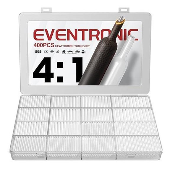 Eventronic 4:1 Heat Shrink Tubing Kit (400 Pcs)