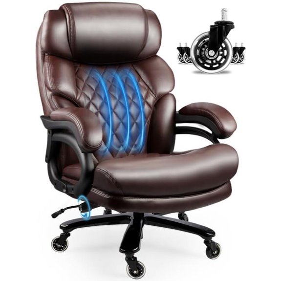 Heavy Duty Big & Tall Office Chair (Brown)