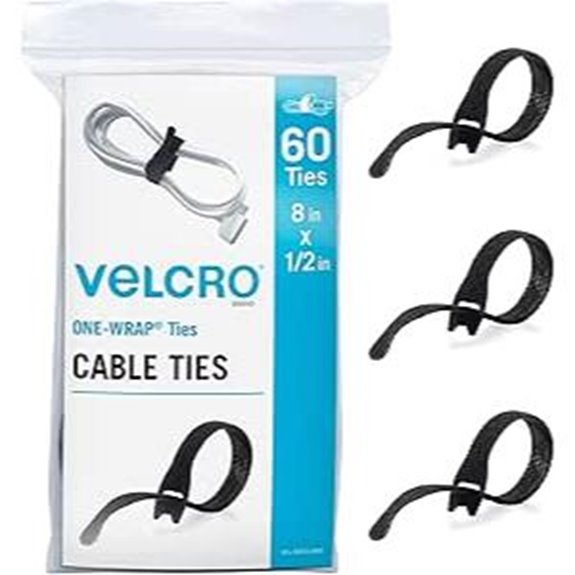VELCRO Heavy Duty Cable Ties 60-Pack