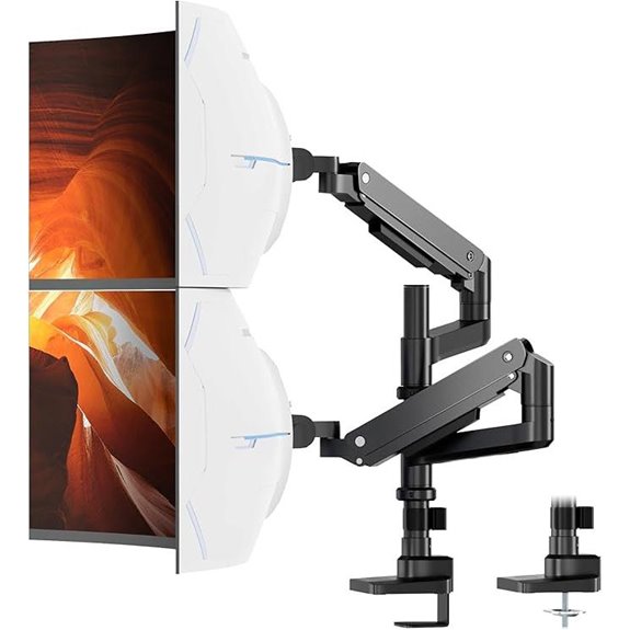 PUTORSEN Heavy Duty Dual Monitor Arm VESA Compatible