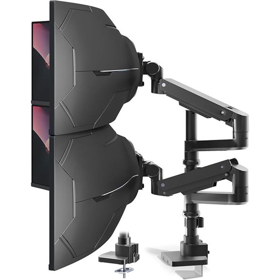 Dual Monitor-Arm Heavy-Duty Mount for 17-57-Inch Screens