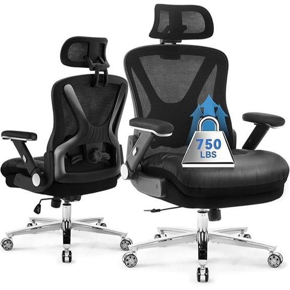 750lbs Ergonomic Big & Tall Mesh Office Chair