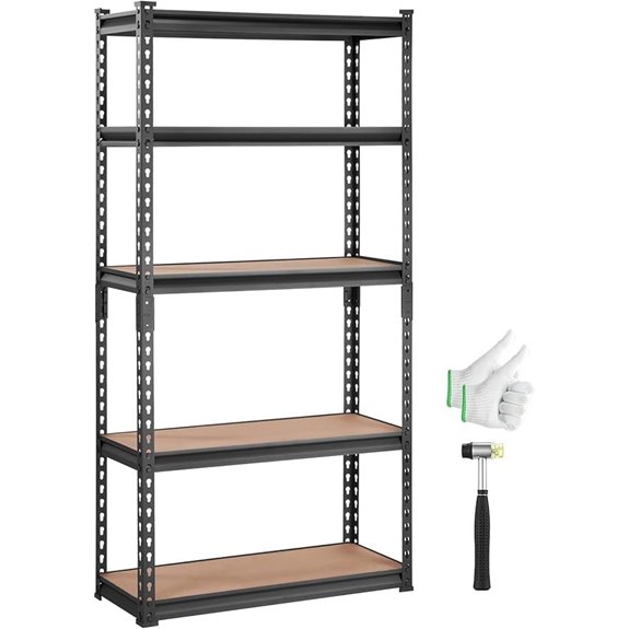 VEVOR 5-Tier Heavy Duty Metal Storage Shelving