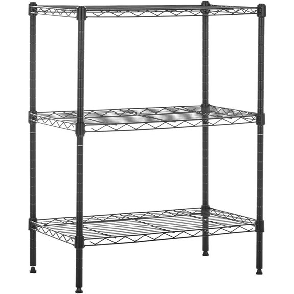 Amazon Basics Adjustable Heavy Duty Steel Wire Shelving
