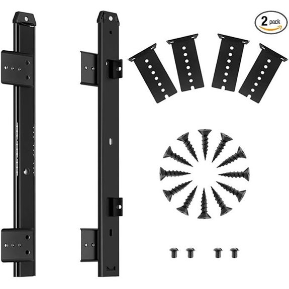 Heavy Duty Steel Keyboard Drawer Slides (14 Inches)