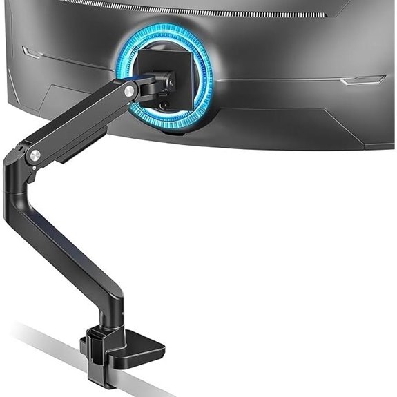 ARES WING Ultrawide Heavy-Duty Monitor Arm with Mount
