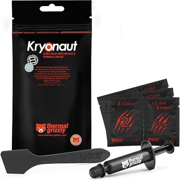 Thermal Grizzly Kryonaut Thermal Paste & Cleaning Wipes