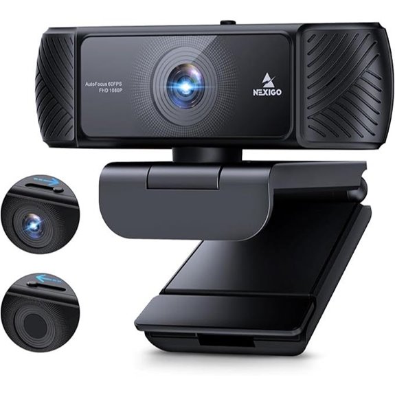 NexiGo 1080P Webcam with Microphone and Privacy Cover