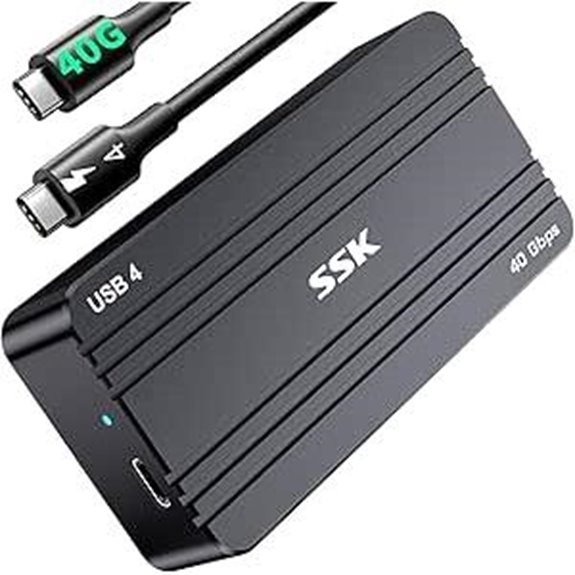SSK M.2 NVMe Enclosure 40Gbps USB4 Adapter