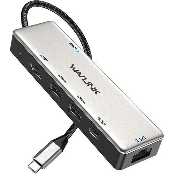 WAVLINK USB C Hub with 10Gbps Ethernet and 4K HDMI