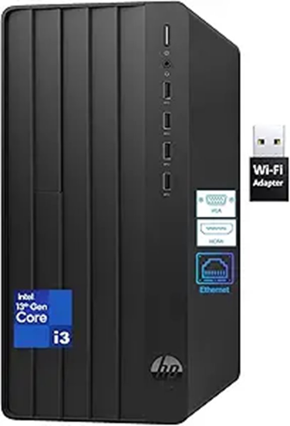 HP Desktop Computer Tower with Intel Quad-Core 16GB RAM