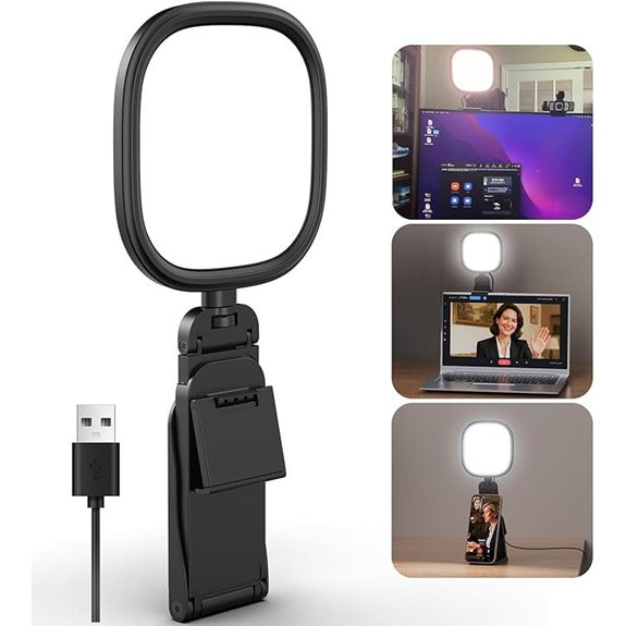 Upgraded Ring Light for Laptop & Streaming