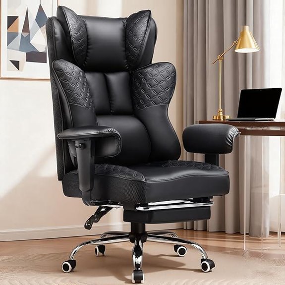 large adjustable gaming chair