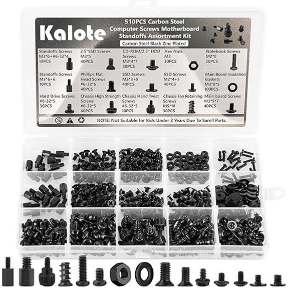 510PCS Computer Screws Kit for PC DIY & Repair
