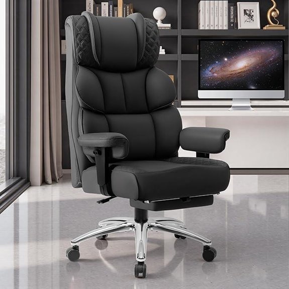 large leather office chair