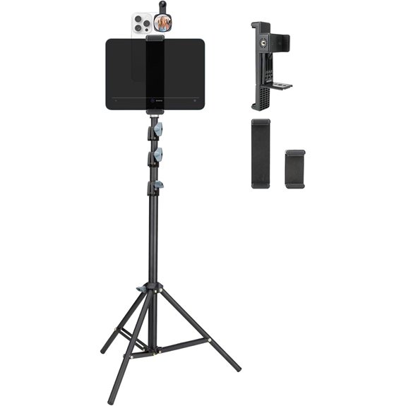 Large Screen Teleprompter Holder with Extendable Tripod