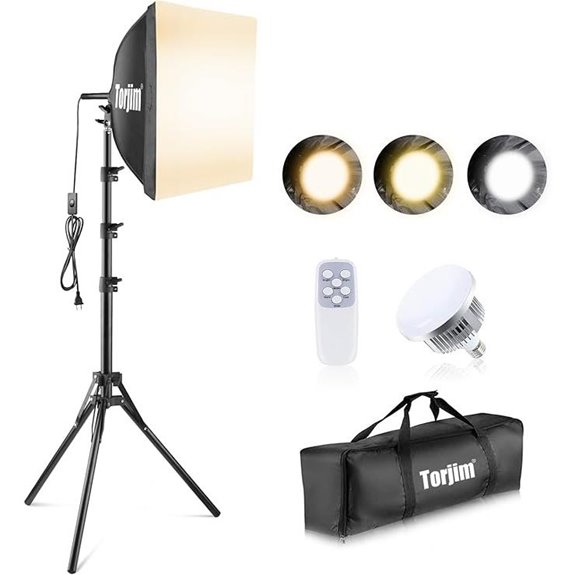 Torjim Softbox Photography Lighting Kit with LEDs