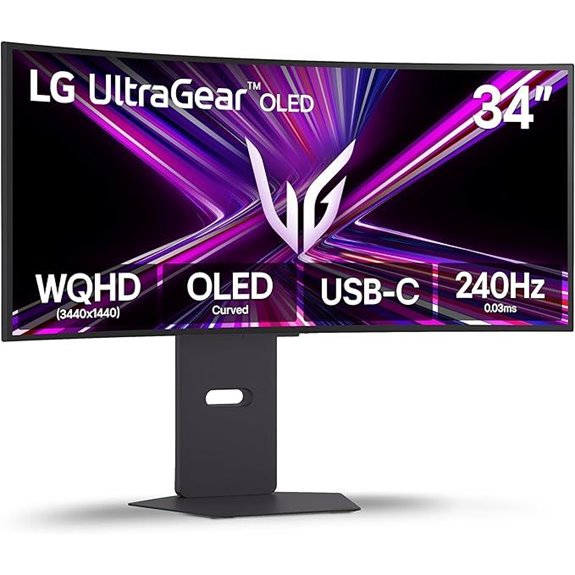 LG 34-inch Ultragear OLED Curved Gaming Monitor