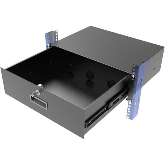 3U Lockable Server Rack Cabinet Drawer